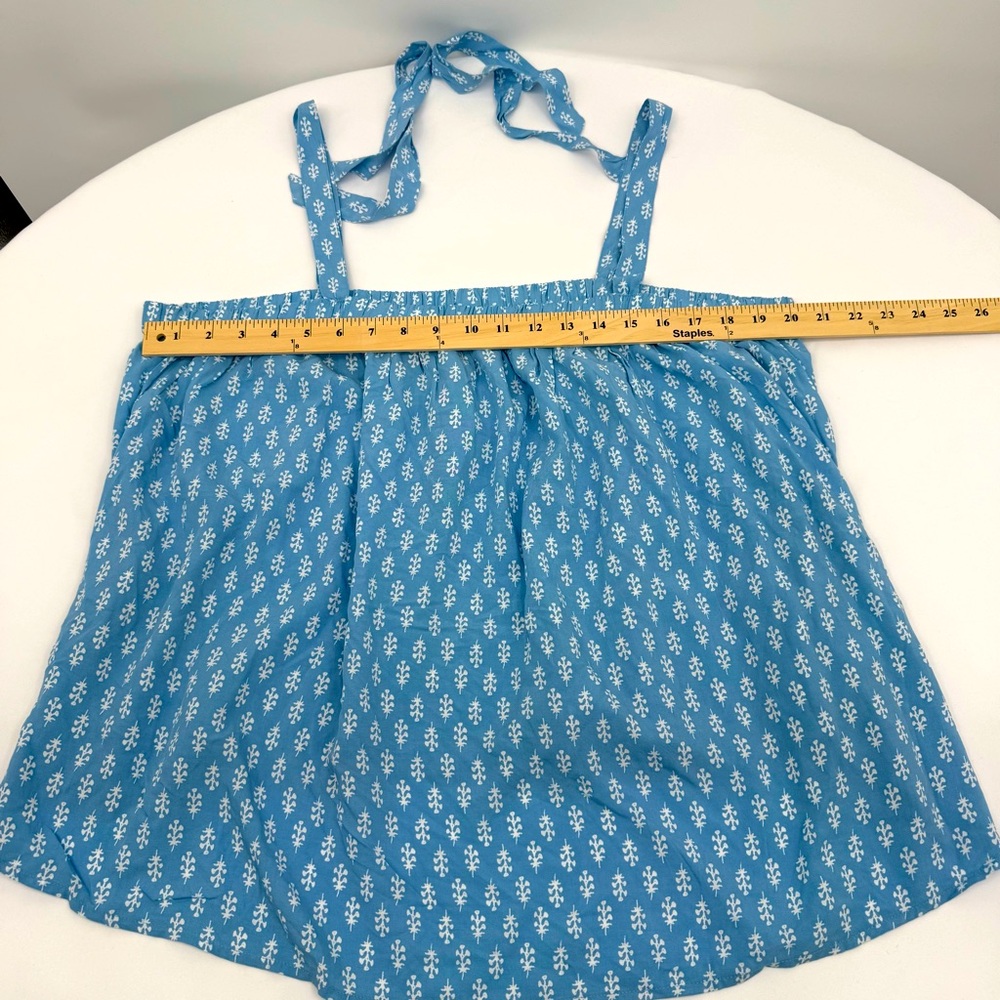 Old Navy Tie Back‎ Swing Cami Size 2X Bundle of 2 Blue Brown Flowercore Casual - Picture 4 of 12